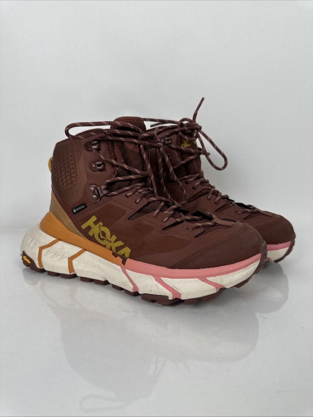 Hoka One One TENNINE Hike GTX Gore-Tex Cherry Mahogany Size 7B